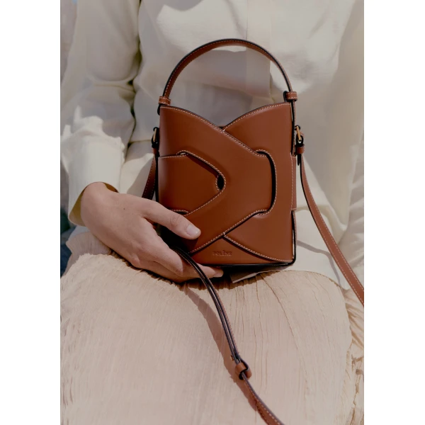 Polene Nodde Seau in Cognac Bag, view 2