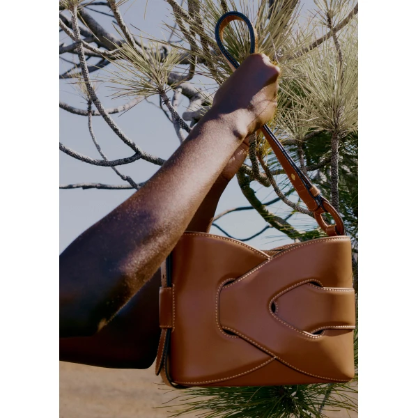 Polene Nodde in Cognac Bag, view 4