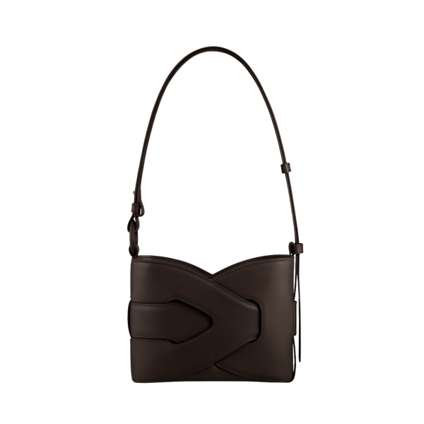 Polène Nodde in Ebony Nodde in Ebony - Shoulder & Crossbody Bags - Parisian Luxury Leather Bag at Luxury Shoes 