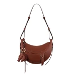 Polene Numéro Dix Galop in Cognac Bag