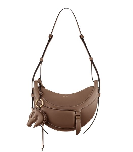 Polène Numéro Dix Galop in Root Numéro Dix Galop in Root - Shoulder & Crossbody Bags - Parisian Luxury Leather Bag at Luxury Shoes 