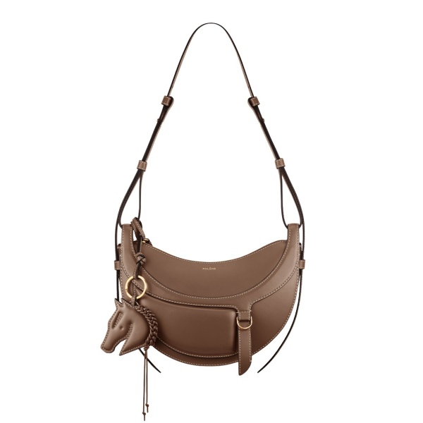Polène Numéro Dix Galop in Root Numéro Dix Galop in Root - Shoulder & Crossbody Bags - Parisian Luxury Leather Bag at Luxury Shoes 