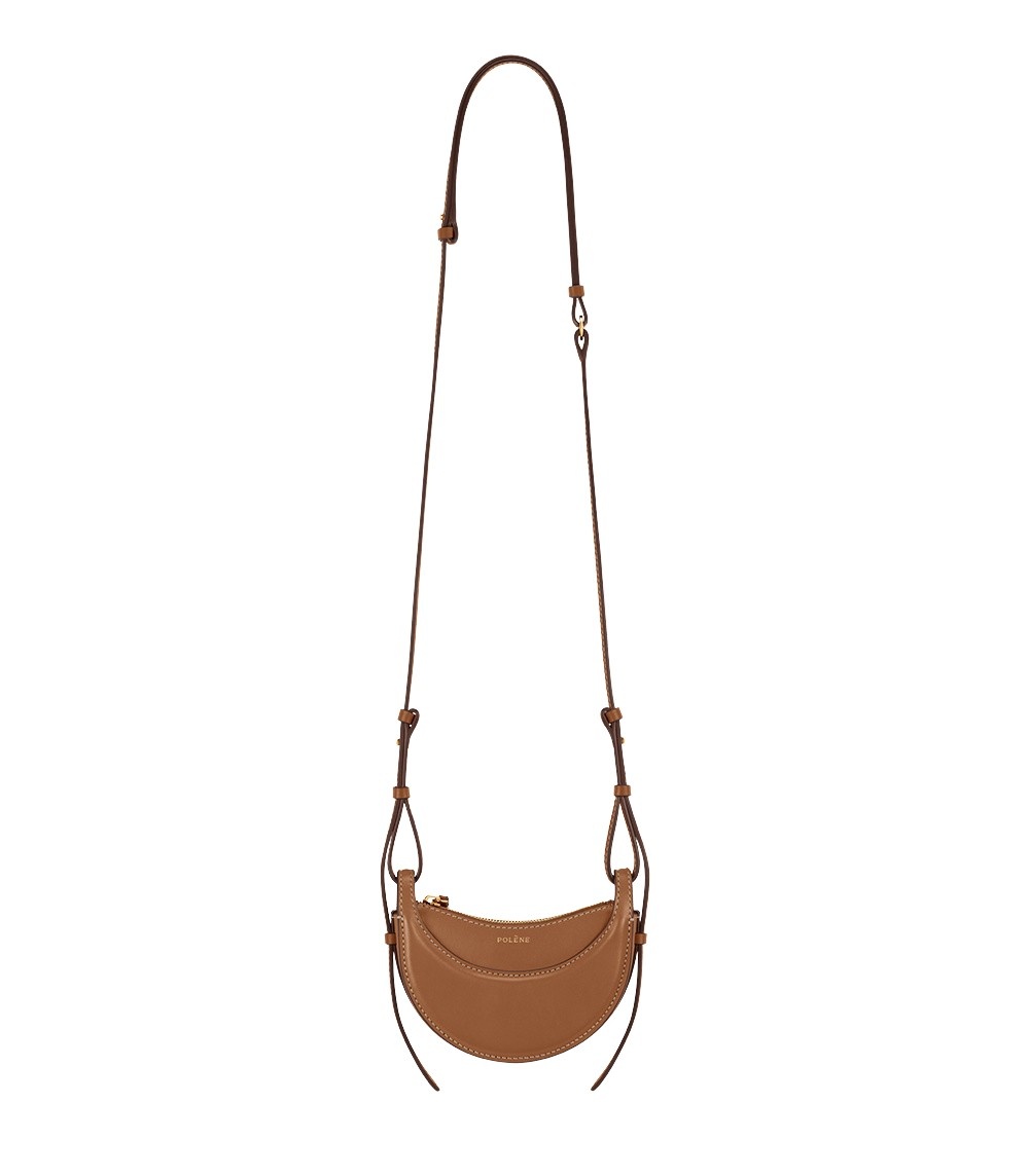 Polène Numéro Dix Micro in Camel Numéro Dix Micro in Camel - Mini Bags - Parisian Luxury Leather Bag at Luxury Shoes 