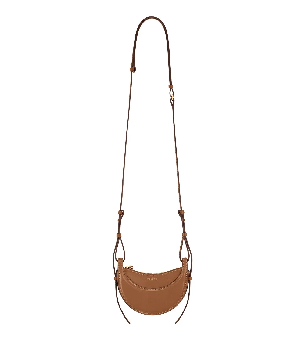 Polene Numéro Dix Micro in Camel Bag