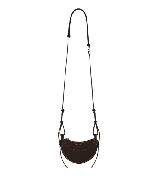 Polène Numéro Dix Micro in Ebony Numéro Dix Micro in Ebony - Mini Bags - Parisian Luxury Leather Bag at Luxury Shoes 