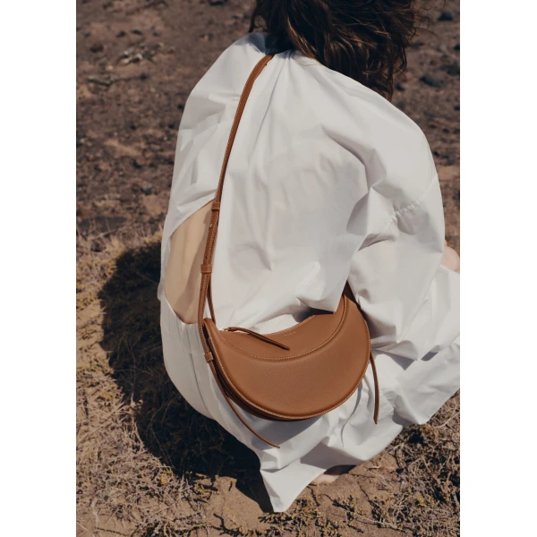 Polene Numéro Dix in Camel Bag, view 2
