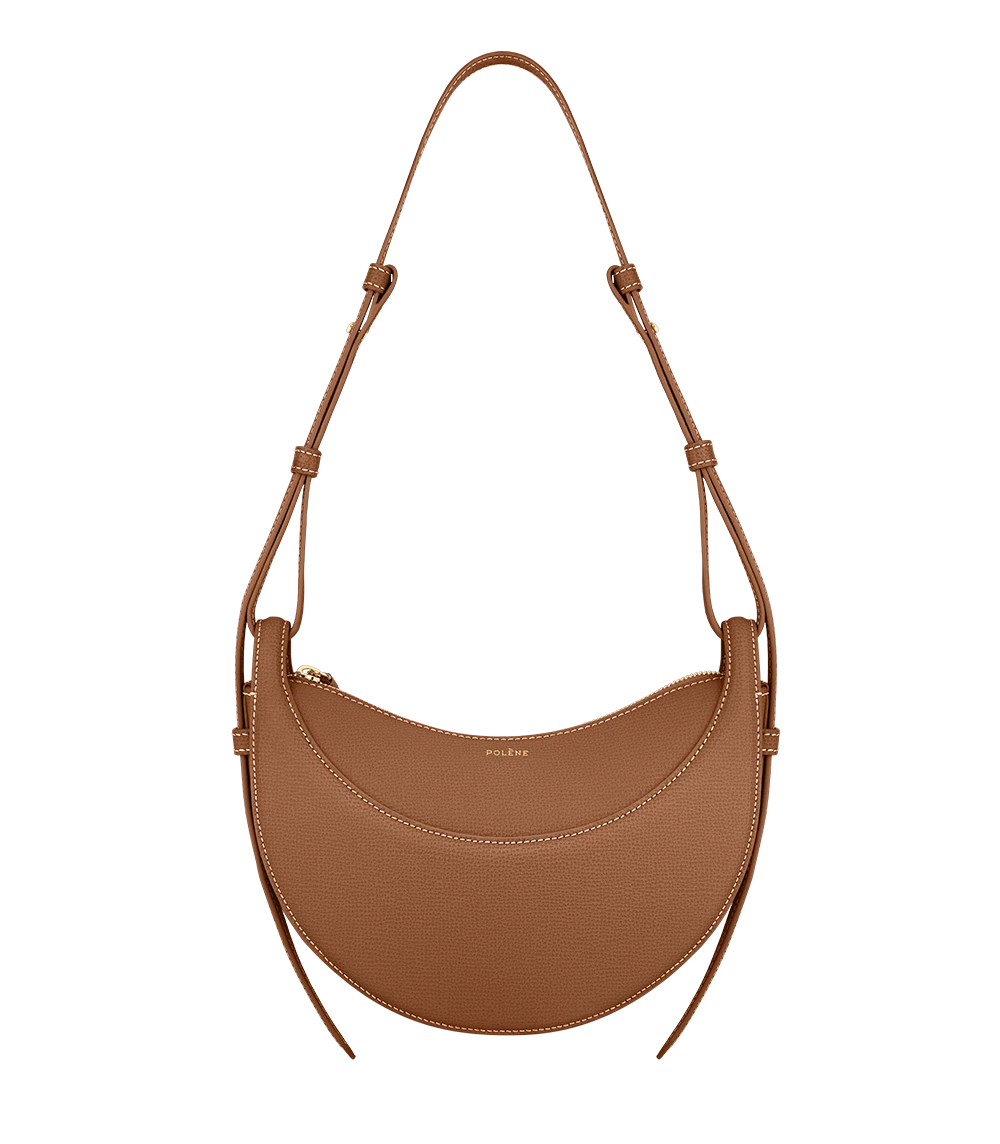 Polene Numéro Dix in Camel Bag