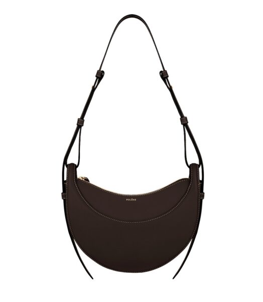 Polène Numéro Dix in Ebony Numéro Dix in Ebony - Shoulder & Crossbody Bags - Parisian Luxury Leather Bag at Luxury Shoes 