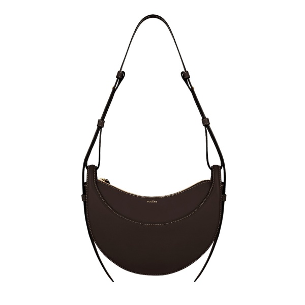 Polène Numéro Dix in Ebony Numéro Dix in Ebony - Shoulder & Crossbody Bags - Parisian Luxury Leather Bag at Luxury Shoes 