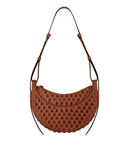 Polène Numéro Dix in Onda Cognac Numéro Dix in Onda Cognac - Shoulder & Crossbody Bags - Parisian Luxury Leather Bag at Luxury Shoes 