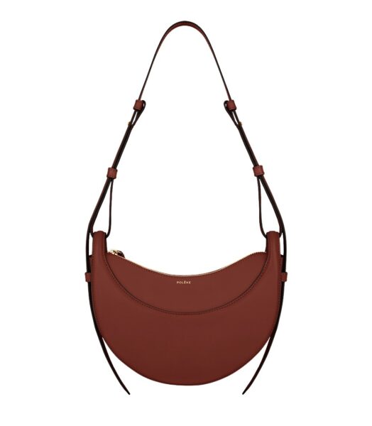 Polène Numéro Dix in Red Clay Numéro Dix in Red Clay - Shoulder & Crossbody Bags - Parisian Luxury Leather Bag at Luxury Shoes 