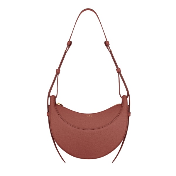 Polène Numéro Dix in Terracotta Numéro Dix in Terracotta - Shoulder & Crossbody Bags - Parisian Luxury Leather Bag at Luxury Shoes 