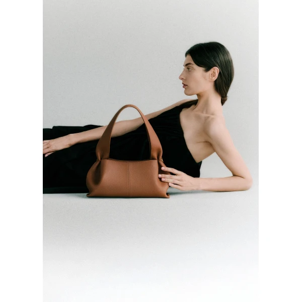 Polene Numéro Neuf East West in Camel Bag, view 2