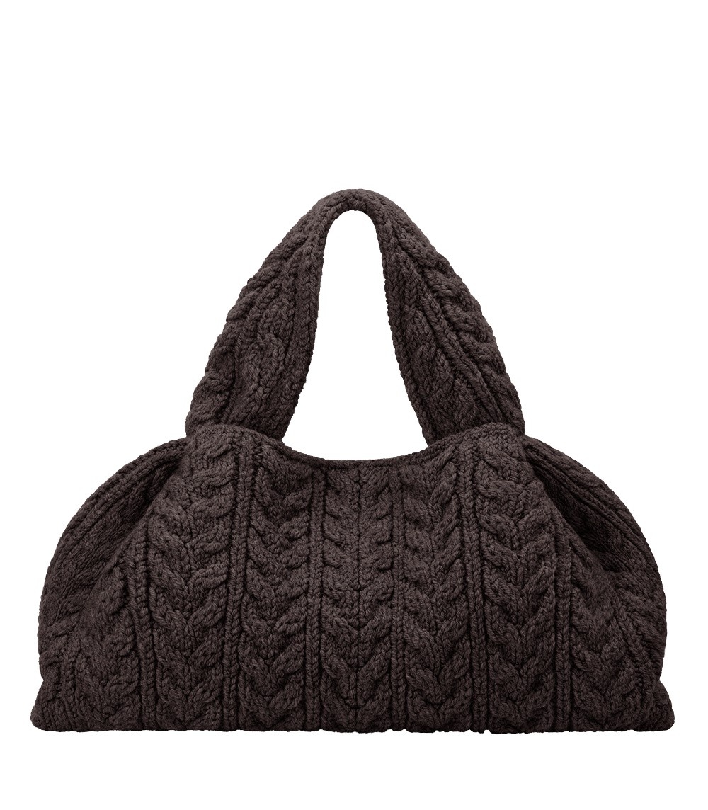 Polène Numéro Neuf Large in Ebony Numéro Neuf Large in Ebony - Shoulder & Crossbody Bags - Parisian Luxury Leather Bag at Luxury Shoes 