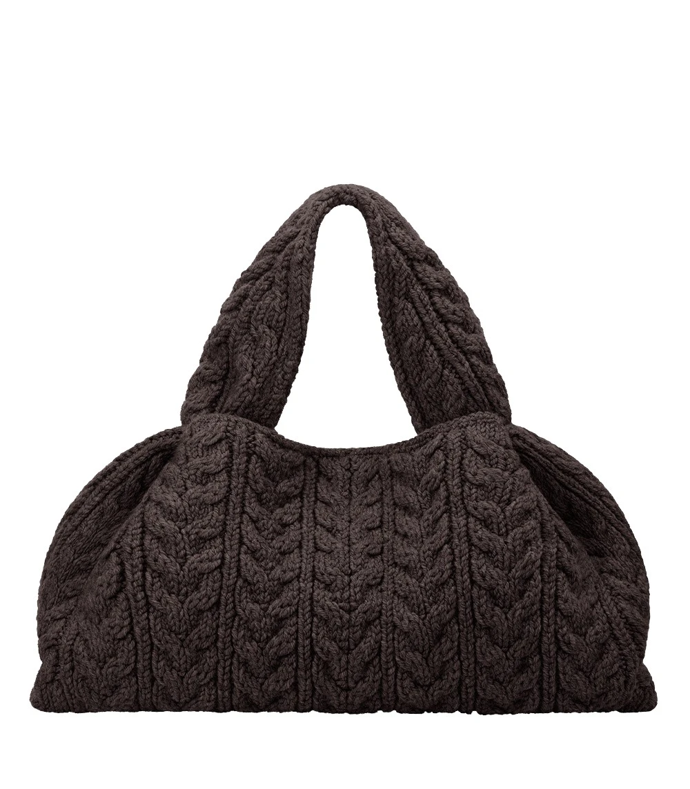 Polene Numéro Neuf Large in Ebony Bag