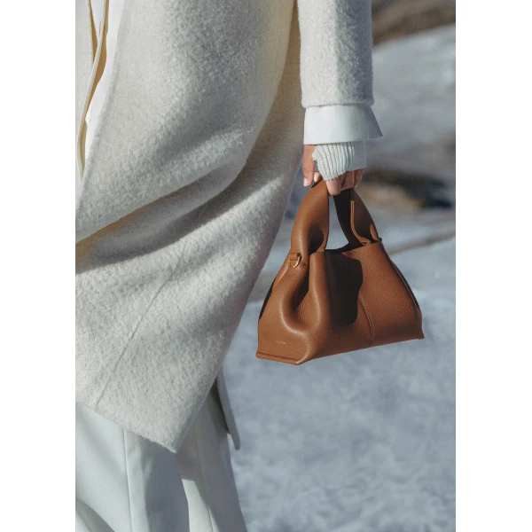 Polene Numéro Neuf Mini in Camel Bag, view 4