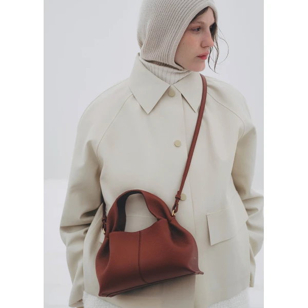 Polene Numéro Neuf Mini in Red Clay Bag, view 2