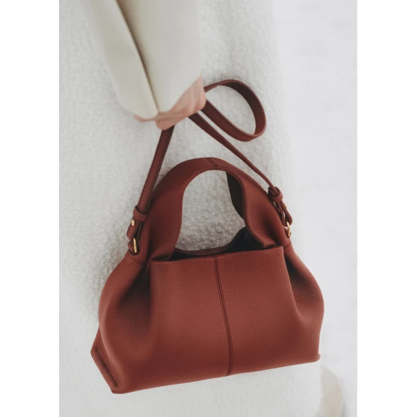 Polene Numéro Neuf Mini in Red Clay Bag, view 4
