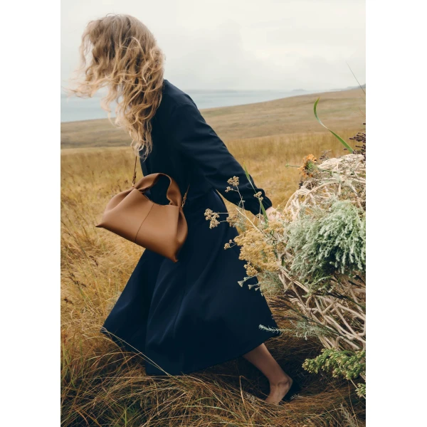 Polene Numéro Neuf in Camel Bag, view 2