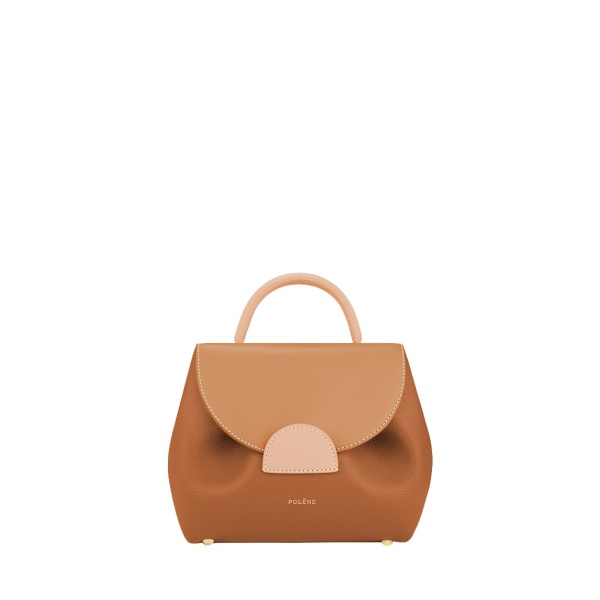 Polène Numéro Un Nano in Camel Numéro Un Nano in Camel - Mini Bags - Parisian Luxury Leather Bag at Luxury Shoes 