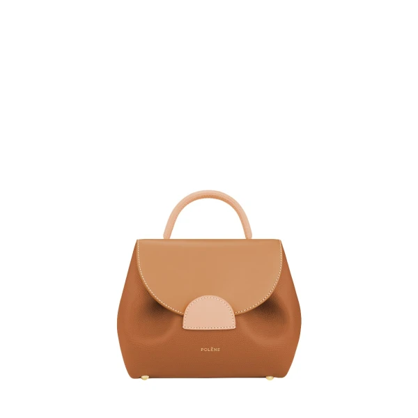Polene Numéro Un Nano in Camel Bag