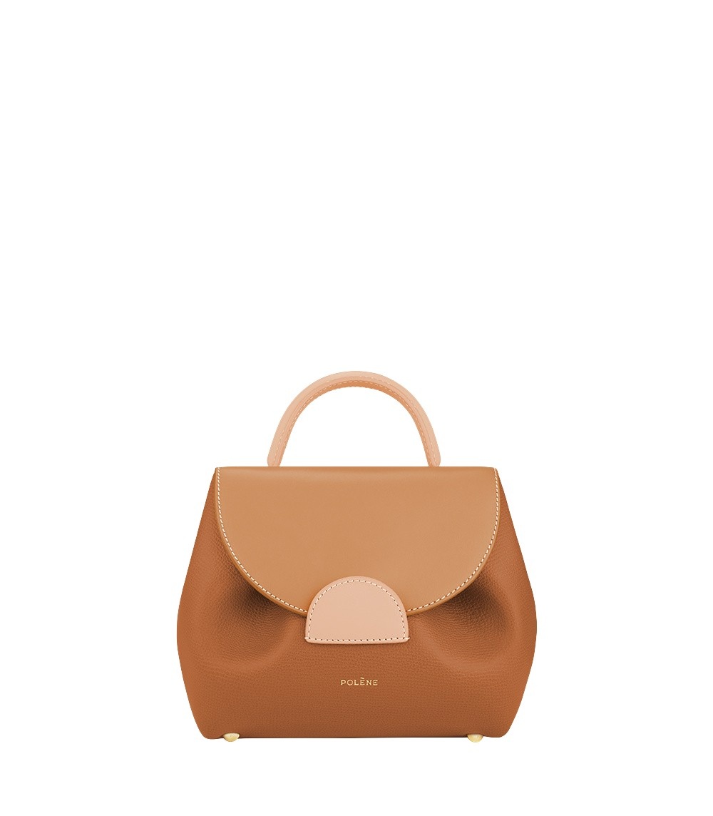 Polène Numéro Un Nano in Camel Numéro Un Nano in Camel - Mini Bags - Parisian Luxury Leather Bag at Luxury Shoes 
