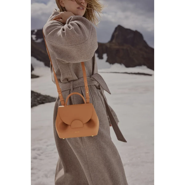 Polene Numéro Un Nano in Tan Bag, view 3