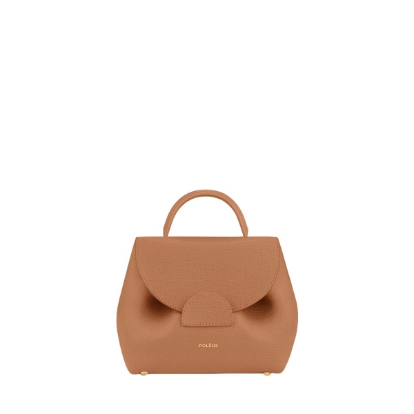 Polène Numéro Un Nano in Tan Numéro Un Nano in Tan - Mini Bags - Parisian Luxury Leather Bag at Luxury Shoes 