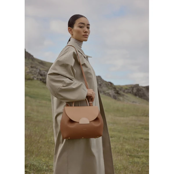 Polene Numéro Un in Camel Bag, view 3