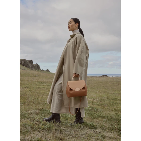 Polene Numéro Un in Camel Bag, view 4