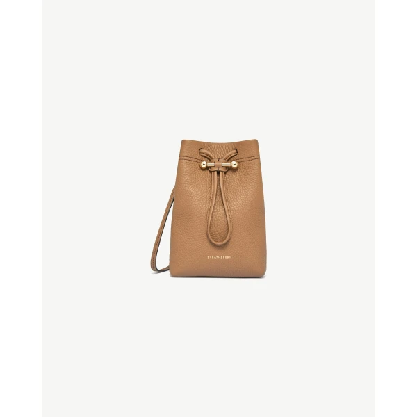 Strathberry Osette Midi Pouch in Caramel, view 2