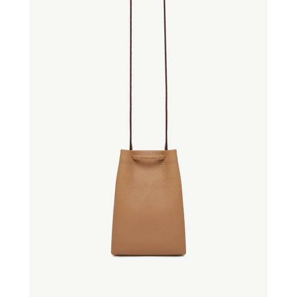 Strathberry Osette Midi Pouch in Caramel, view 4