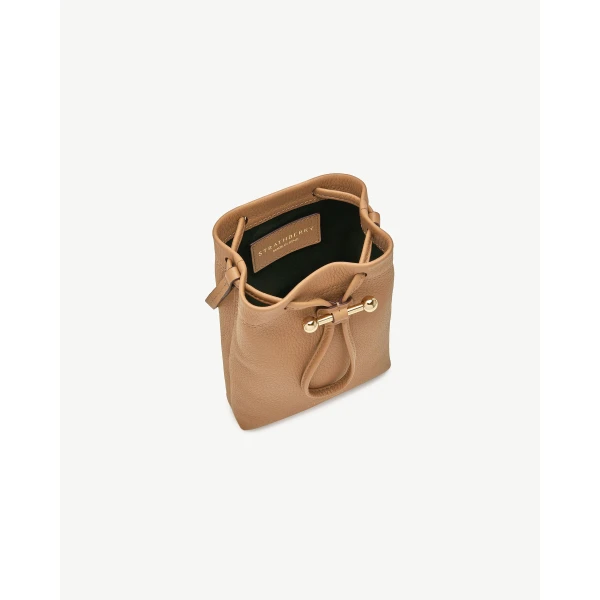 Strathberry Osette Midi Pouch in Caramel, view 5