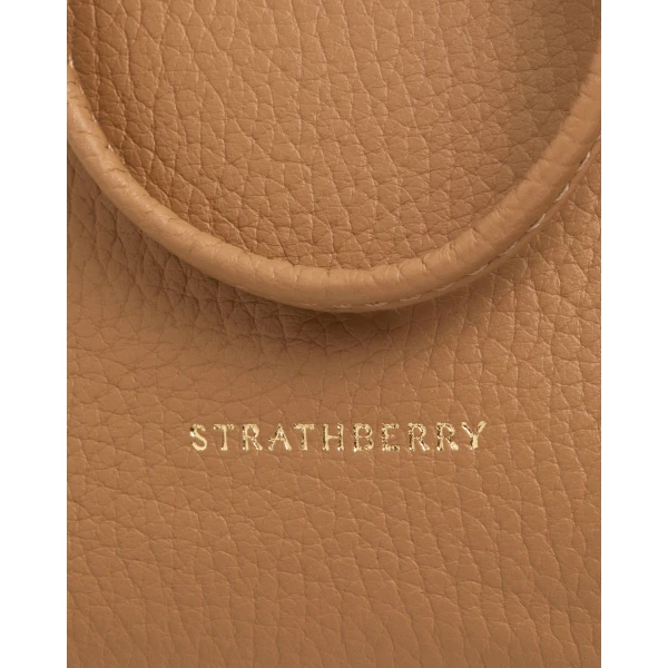 Strathberry Osette Midi Pouch in Caramel, view 6