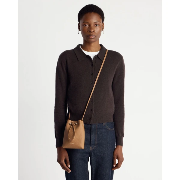 Strathberry Osette Midi Pouch in Caramel, view 7