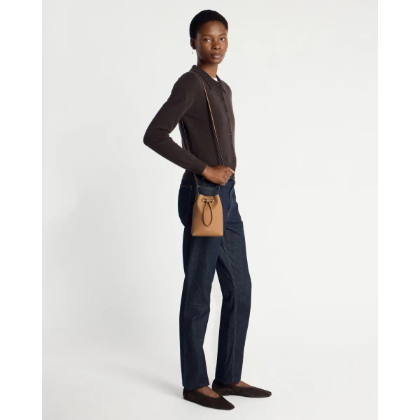 Strathberry Osette Midi Pouch in Caramel, view 8