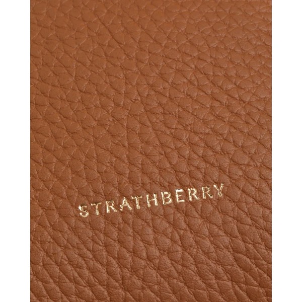 Strathberry Osette Midi Pouch in Tan, view 6