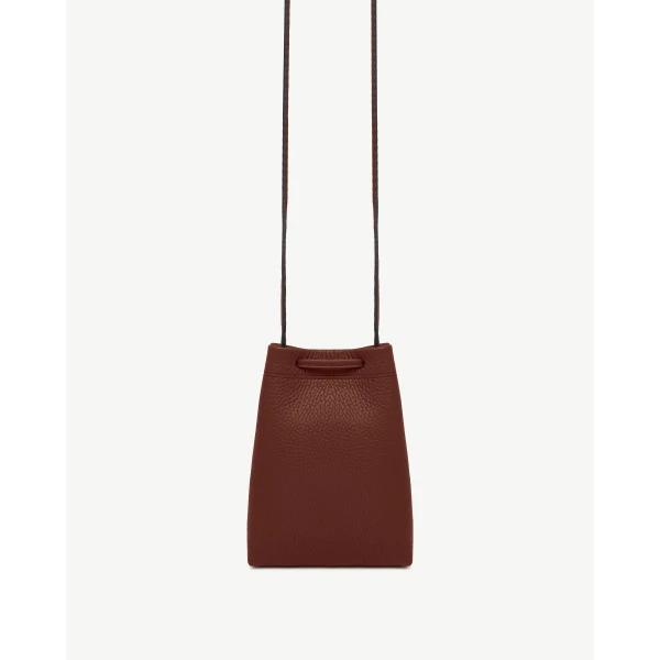 Strathberry Osette Midi Pouch in Walnut, view 4
