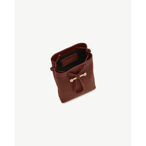 Strathberry Osette Midi Pouch in Walnut, view 5