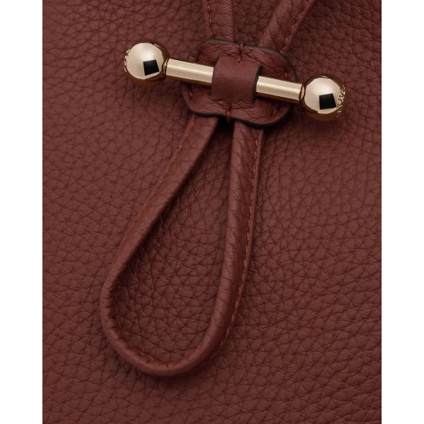 Strathberry Osette Midi Pouch in Walnut, view 6