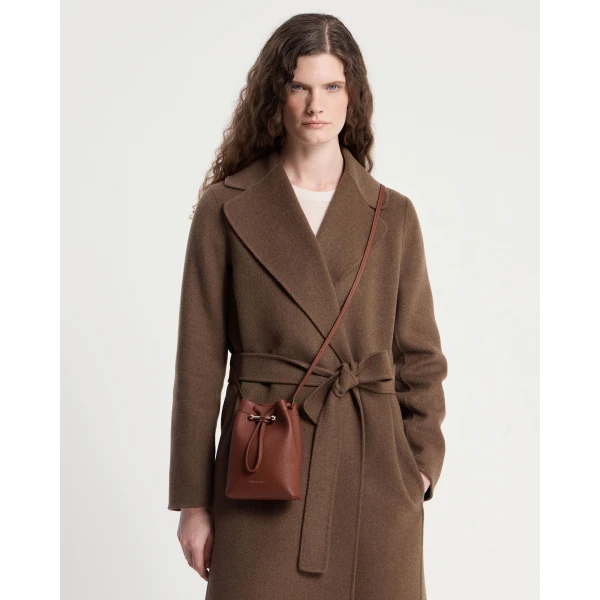 Strathberry Osette Midi Pouch in Walnut, view 7