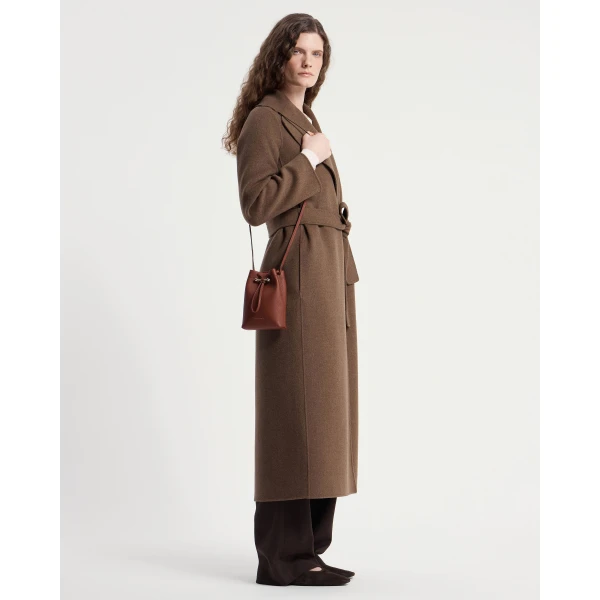Strathberry Osette Midi Pouch in Walnut, view 8