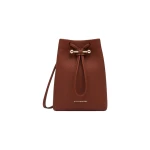 Strathberry Osette Midi Pouch in Walnut