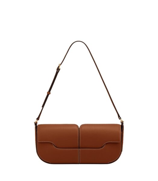 Polène Osmo in Cognac Osmo in Cognac - Shoulder & Crossbody Bags - Parisian Luxury Leather Bag at Luxury Shoes 