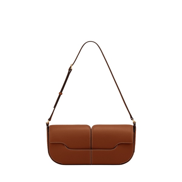 Polène Osmo in Cognac Osmo in Cognac - Shoulder & Crossbody Bags - Parisian Luxury Leather Bag at Luxury Shoes 