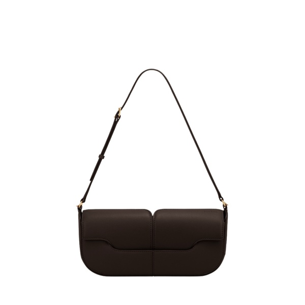 Polène Osmo in Ebony Osmo in Ebony - Shoulder & Crossbody Bags - Parisian Luxury Leather Bag at Luxury Shoes 