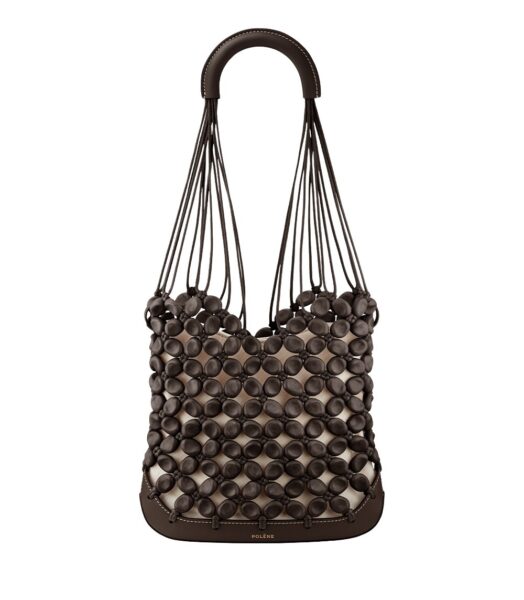 Polène Solé in Ebony Solé in Ebony - Shoulder & Crossbody Bags - Parisian Luxury Leather Bag at Luxury Shoes 