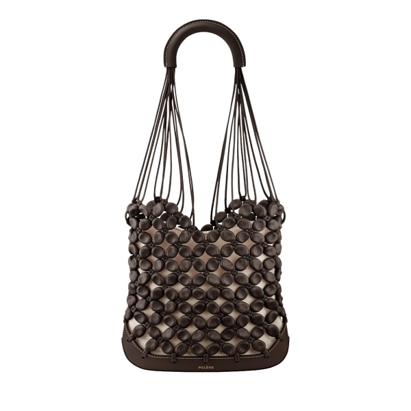 Polène Solé in Ebony Solé in Ebony - Shoulder & Crossbody Bags - Parisian Luxury Leather Bag at Luxury Shoes 