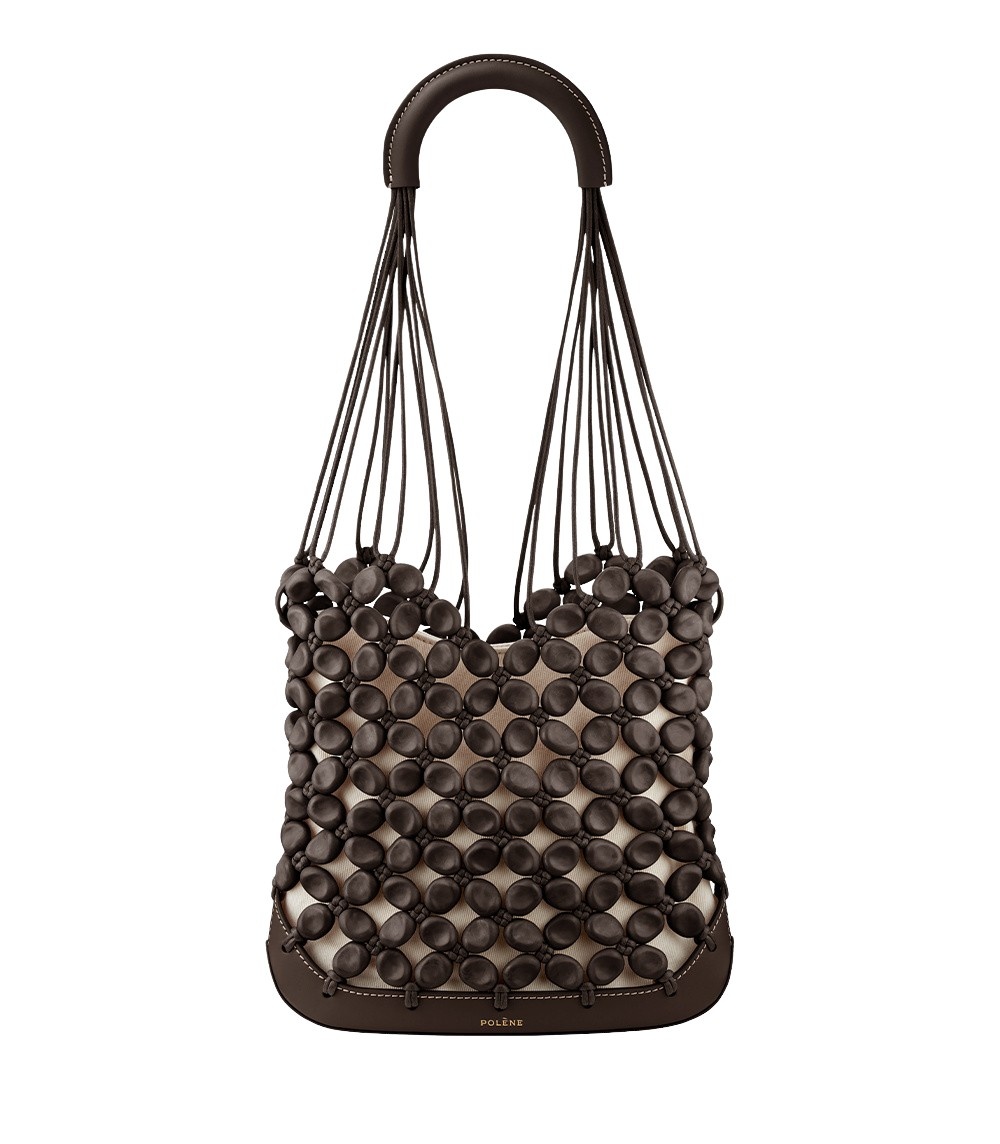 Polène Solé in Ebony Solé in Ebony - Shoulder & Crossbody Bags - Parisian Luxury Leather Bag at Luxury Shoes 