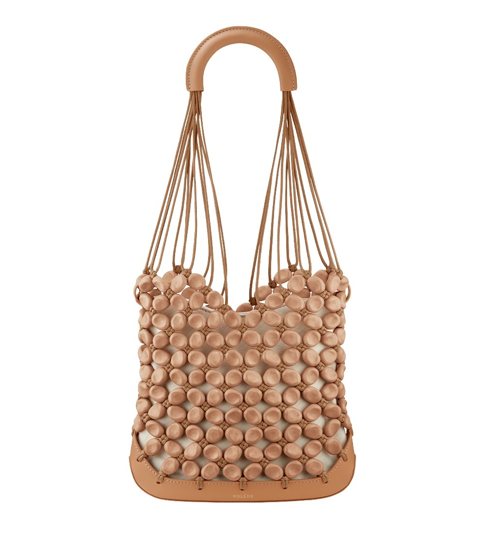 Polène Solé in Tan Solé in Tan - Shoulder & Crossbody Bags - Parisian Luxury Leather Bag at Luxury Shoes 